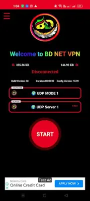 BD NET VPN android App screenshot 1